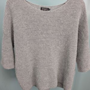 Women's Gray Crew Neck Sweater